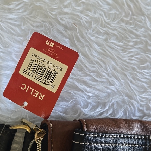 Brown and Black‎ Messenger Bag with Adjustable Strap - Picture 3 of 8